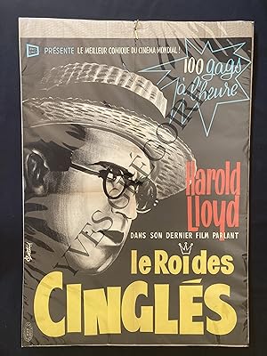 AFFICHE-LE ROI DES CINGLES-HAROLD LLOYD-1952