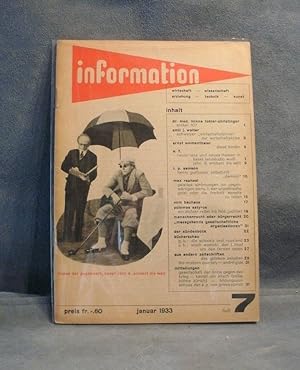 information, nr 7 - januar1933 (first year of publication)