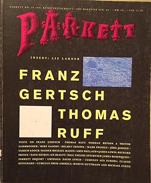 PARKETT NO.28 1991 Kunstzeitschrift / Art magazine Collaboration : FRANZ GERTSCH THOMAS RUFF