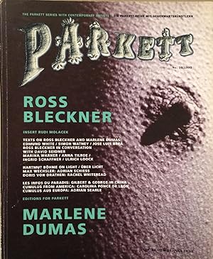 PARKETT NO.38 1993 Kunstzeitschrift / Art magazine Collaboration ROSS BLECKNER MARLENE DUMAS