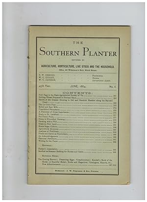 THE SOUTHERN PLANTER, DEVOTED TO AGRICULTURE, HORTICULTURE, LIVE STOCK AND THE HOUSEHOLD. June, 1884