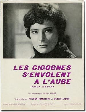 Alba Regia [Les cigognes s'envolent a'laube] (Original French pressbook for the 1961 film)