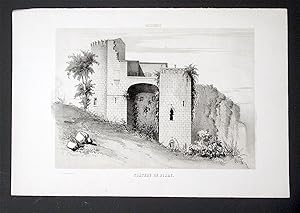 [Lithographie]. Angoumois. Château de Dirac. Lithographie originale signée sur la pierre en bas à...