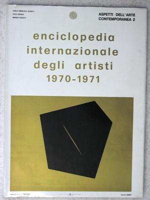 enciclopedia internazionale degli artisti 1970 - 71