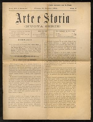 ARTE e Storia. Direttore Guido Carocci. Anno XII (IV della nuova serie): 1893: numeri da 1 a 4, d...