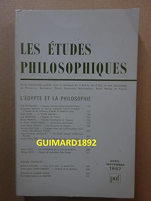 Etudes philosophiques 1987 n.2-3