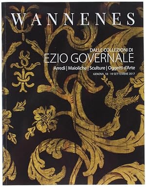 DALLE COLLEZIONI DI EZIO GOVERNALE: arredi, maioliche, sculture, oggetti d'arte. ASTA 228. Genova...