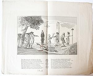 Spotprent/Satirical print: The execution of Kaat Mossel (Catharina Mulder).