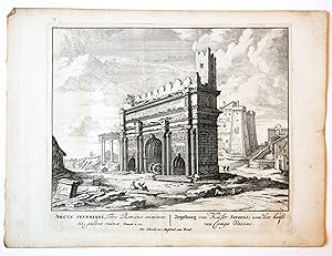 [Antique print, etching/ets] ARCUS SEVERIANI. Views of Rome [Set title] (Gezicht op Rome: Zegeboo...
