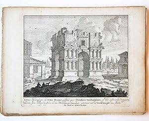 [Antique print, etching/ets] IANUS Quadrifrons. Views of Rome [Set title] (Gezicht op Rome: Vierk...