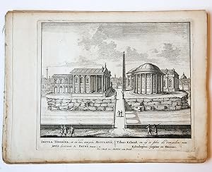 [Antique print, etching/ets, Rome] INSULA TIBERINA; et in hac templa. Views of Rome [Set title] (...
