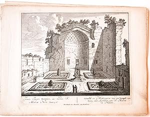 [Antique print, etching/ets, Rome] Fornix Templi ISIDIS. Views of Rome [Set title] (Gezicht op Ro...