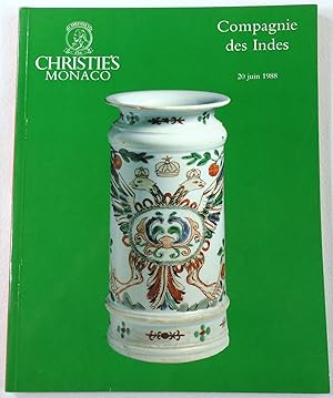 Compagnie Des Indies. Christie's Monaco: 20 Juin 1988. Sale IMARI