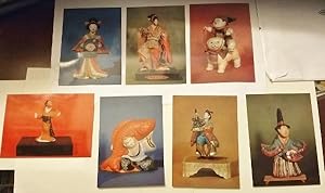 Japanese Old Doll [A collection of 7 color postcards]