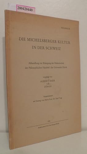 Die Michelsberger Kultur in der Schweiz Teildruck