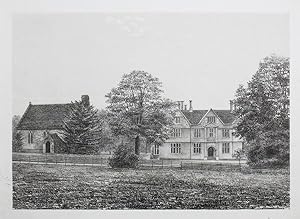Original Antique Photo Lithograph Illustrating Hanford House in Dorset. Published By J.Pouncy in ...