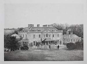 Original Antique Photo Lithograph Illustrating Came House in Dorset, the Seat of S. Dawson Damer,...