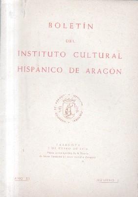 BOLETIN DEL CULTURAL HISPANICO DE ARAGON. AÑO III