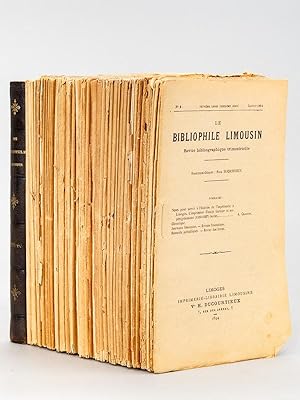 Le Bibliophile Limousin , revue bibliographique trimestrielle [ 1893 et 1894 (partiels), 1895 à 1...