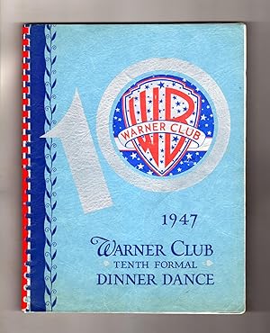 1947 Warner Club Tenth Formal Dinner Dance Album - West Coast Warner Club; Hollywood Ephemera