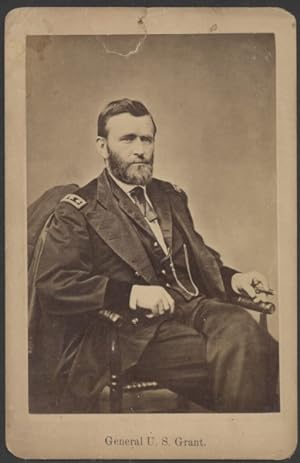 Collection Ulysses S. Grant ephemera including an early cabinet card, the only complete photo of ...