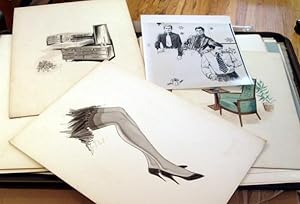1960s- Original Artwork: Fashion & Furniture Illustration Portfolio