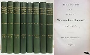 RECORDS OF THE TOWNS OF NORTH & SOUTH HEMPSTEAD, LONG ISLAND, NY 1896-1904, Complete in 8 Volumes