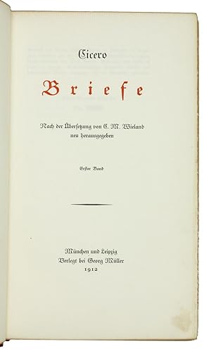 Briefe. Nach der Übersetzung von C. M. Wieland neu herausgegeben.
