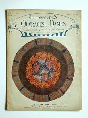 Journal des Ouvrages de Dames No.448 Juillet 1925 Revue Mensuelle Pratique Des Arts Feminins