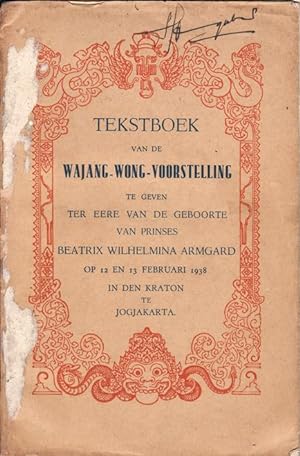 Tekstboek van de Wajang-Wong-Voorstelling te geven ter eere van de geboorte van Prinses Beatrix W...