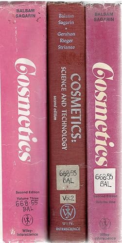 Cosmetics, Science and Technology. Complete 3 Volume Set.