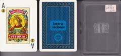 BARAJA FOURNIER CON PUBLICIDAD DE LA LOTERIA NACIONAL. ¡ SIN USAR ! - Naipe Poker Español de 54 C...