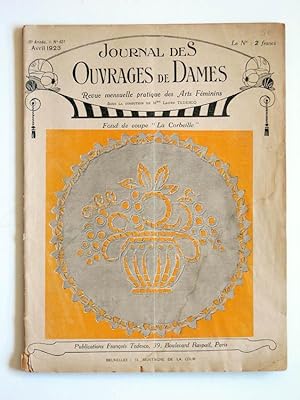 Journal des Ouvrages de Dames No.421 Avril 1923 Revue Mensuelle Pratique Des Arts Feminins
