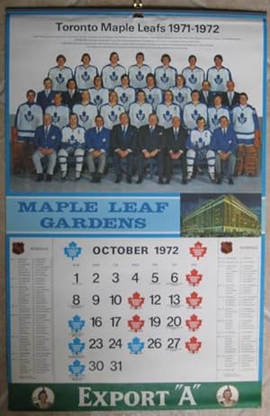Toronto Maple Leafs 1971 / 1972 ( Calendar 1972 - 1973 ) (Export "A")