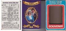BARAJA CON PUBLICIDAD DE THE MARRIAGE OF THE PRINCE OF WALES AND LADY DIANA SPENCER. ¡ SIN USAR !...