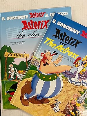 Set of 2 ASTERIX Hardcover books - "ASTERIX and the Class Act" and "ASTERIX and the Actress"