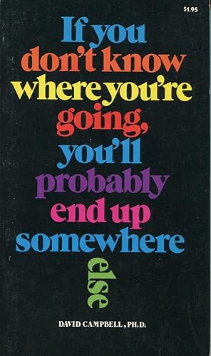 If You Don't Know Where You're Going, You'll Probably End Up Somewhere Else