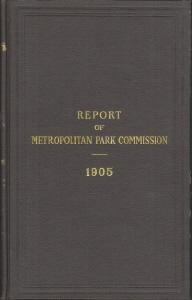 REPORT OF THE BOARD OF METROPOLITAN PARK COMMISSIONERS, January 1905