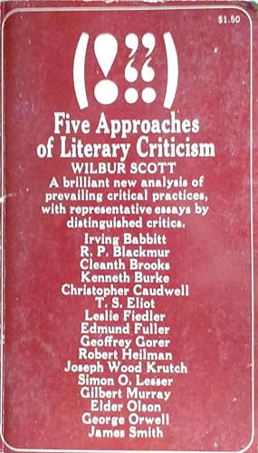 Five Approaches of Literary Criticism an Arrangement of Contemporary Critical essays