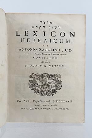 Lexicon hebraicum