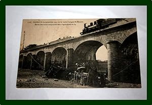 Carte Postale Ancienne - Accident du 24 septembre 1905 sur la viaduc Langon-St -Macaire