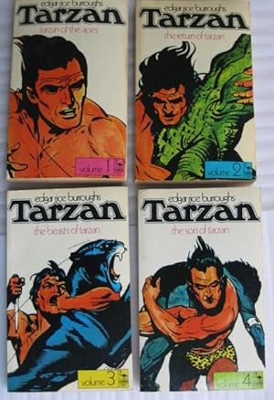 Flamingo Books "Tarzan" series: book (1) one "Tarzan of the Apes", book (2) two "The Return of Ta...