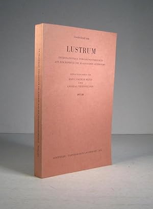 Platon 1958 - 1975 ( dans : Lustrum, Internationale Forschungsberichte aus dem Bereich des Klassi...