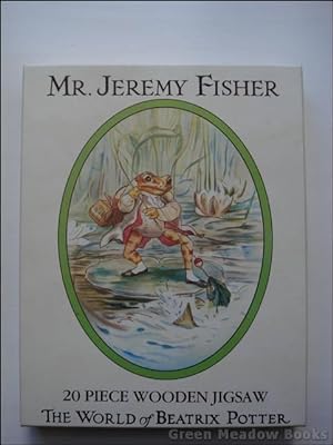 MR JEREMY FISHER TWENTY PIECE WOODEN JIGSAW.