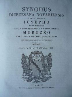 Synodus Dioecesana Novariensis [.] habita diebus 11, 12, et 13 Julii Anno 1826.