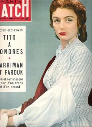 Paris Match n° 210 : Tito à Londres - Narriman et Farouk Un Duel Romanesque Autour D'un Trône et ...