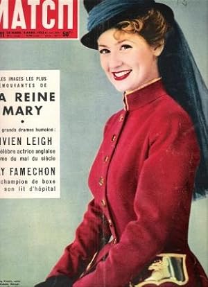 Paris Match n° 211 : La Reine Mary - Vivien Leigh La Célèbre Actrice Anglaise Victime du Mal Du S...