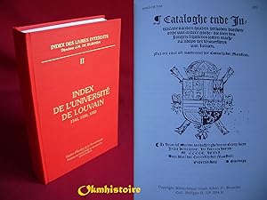 Index des livres interdits. -------------- TOME . 2 , Index de l'Université de Louvain : 1546, 15...