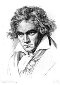 Portrait of Beethoven. [Small].