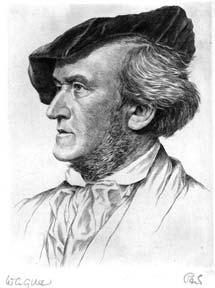 Portrait of Richard Wagner. [Small].